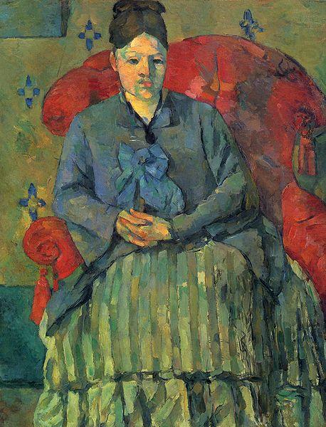 Portrat der Mme Cezanne in rotem Lehnstuhl, Paul Cezanne